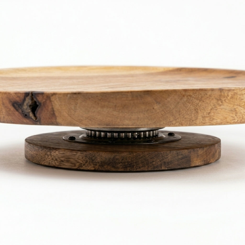 House of Avana Mango Wood Lazy Susan Turntable