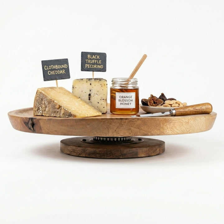 House of Avana Mango Wood Lazy Susan Turntable