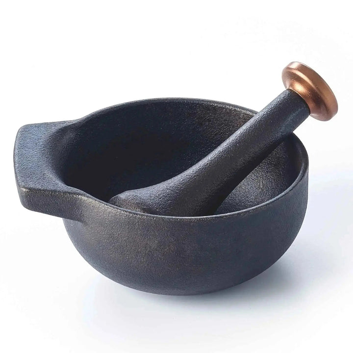 Enameled Cast Iron Mortar &amp; Pestle Set, 2-Cup