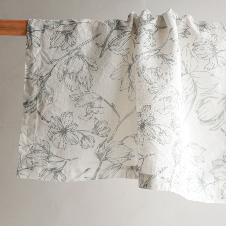 Grey and Green Lilies Napkins