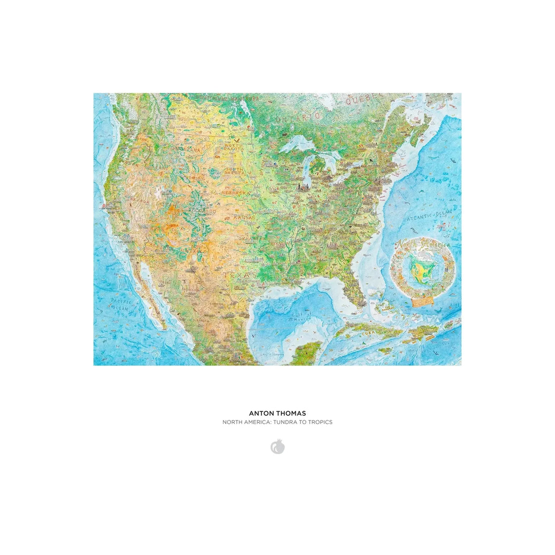 North America: Tundra To Tropics 1000 Piece Jigsaw Puzzle Pomegranate