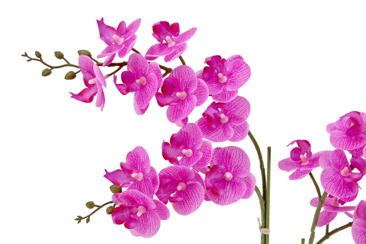 Artificial 2-Stem Phalaenopsis Pink Orchid
