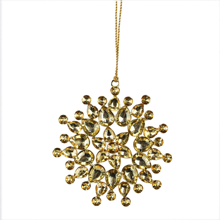 Beaded Snowflake and Star Christmas Ornaments