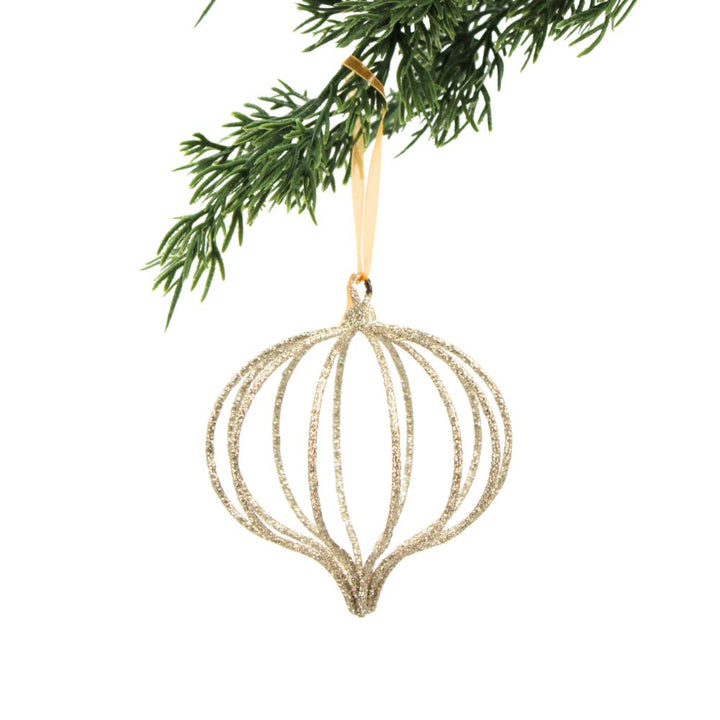 4" Champagne Assorted Ornament