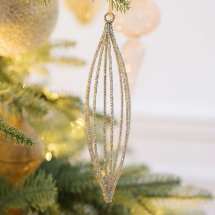 6.7" Champagne Assorted Ornament