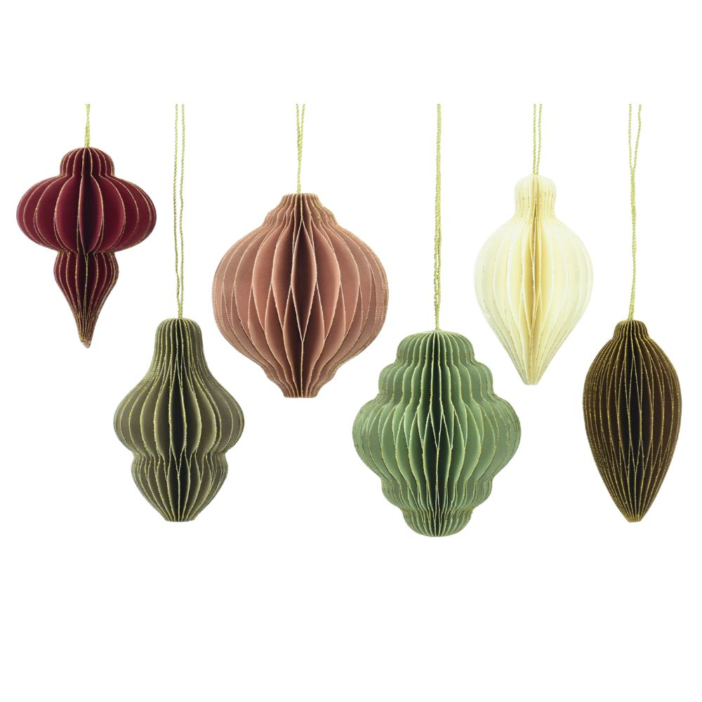 3" Paper Honeycomb Assorted Ornament