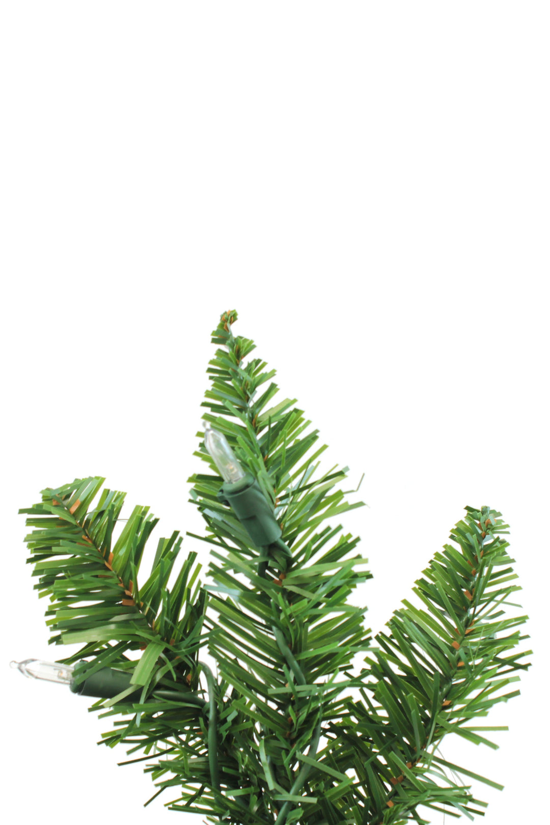 Prelit Slim Pencil Spruce Christmas Tree with Warm White Lights