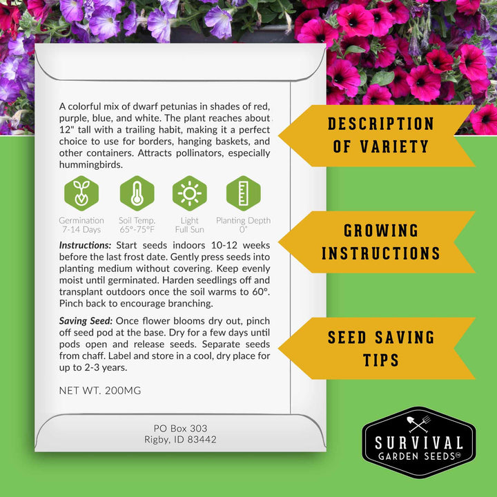 Pest Defense Seed Collection – 6 Heirloom Herbs &amp; Flowers for Natural Garden Protection