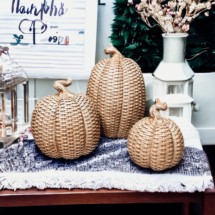 Basket Weave Pumpkins