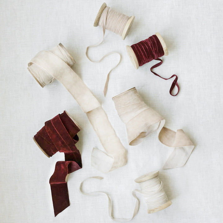Hand Dyed Velvet Ribbon