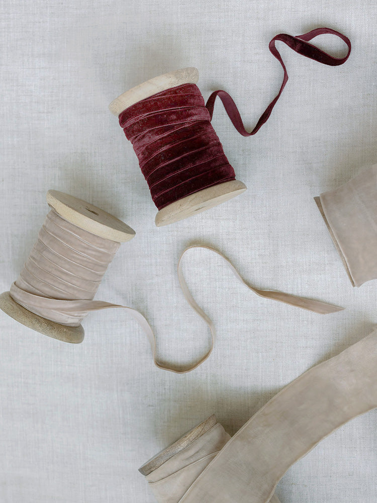 Hand Dyed Velvet Ribbon