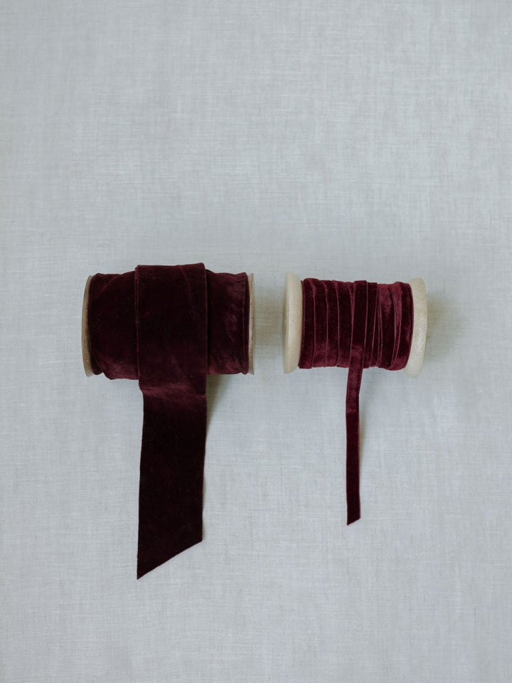 Hand Dyed Velvet Ribbon Gift Wrap Christmas Bows Crafts Holiday Decor