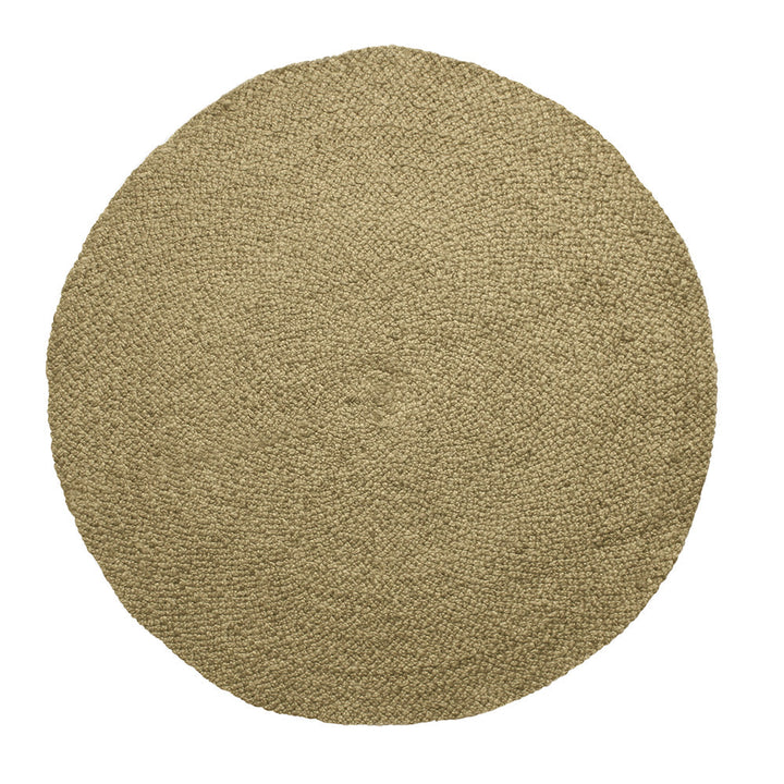Natural Round Braided Jute Rug