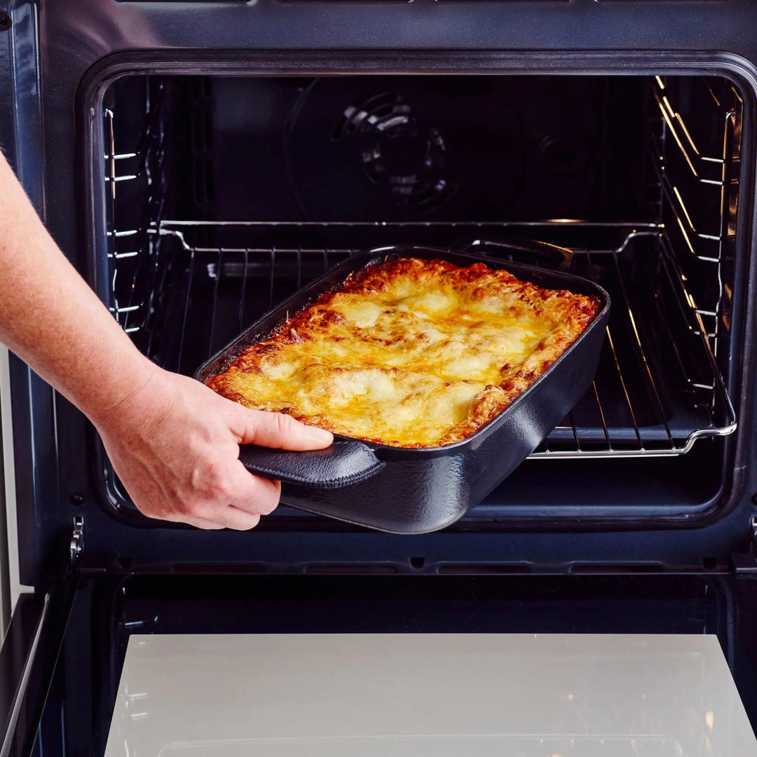 Enameled Cast Iron Roasting Pan, 12x8"