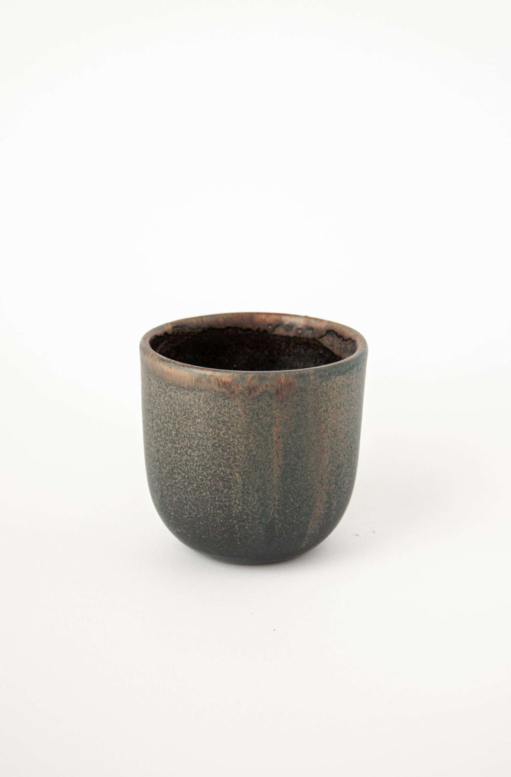 Rust Stoneware Coffee Cup