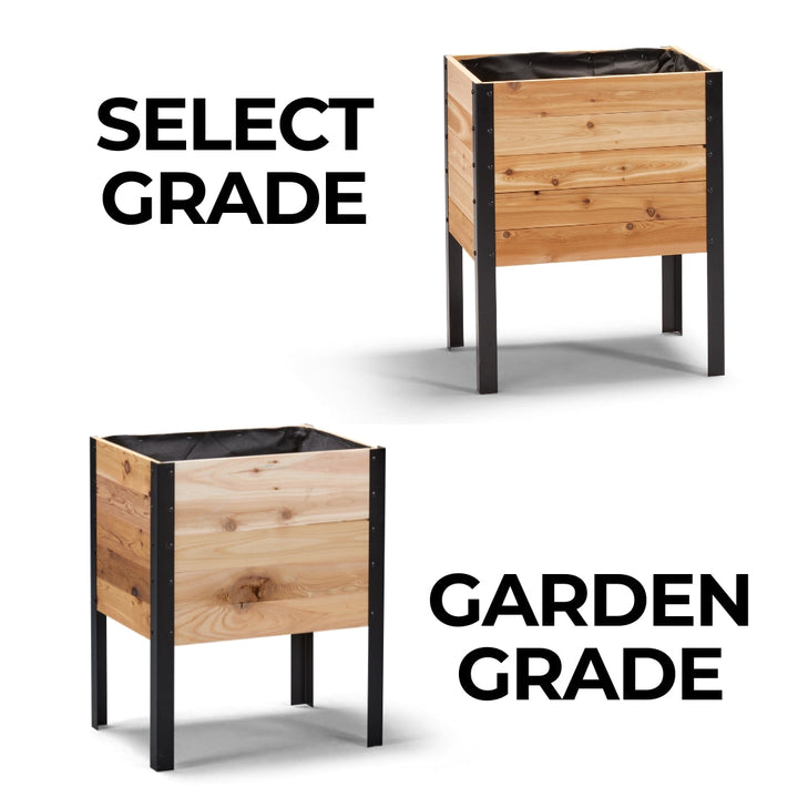 18″ x 24″ Deep Root Raised Garden Bed - 30″ TALL / Select Grade