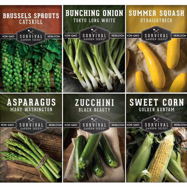Barbecue Vegetable Seed Collection – 6 Heirloom Grilling Favorites for Summer Cookouts