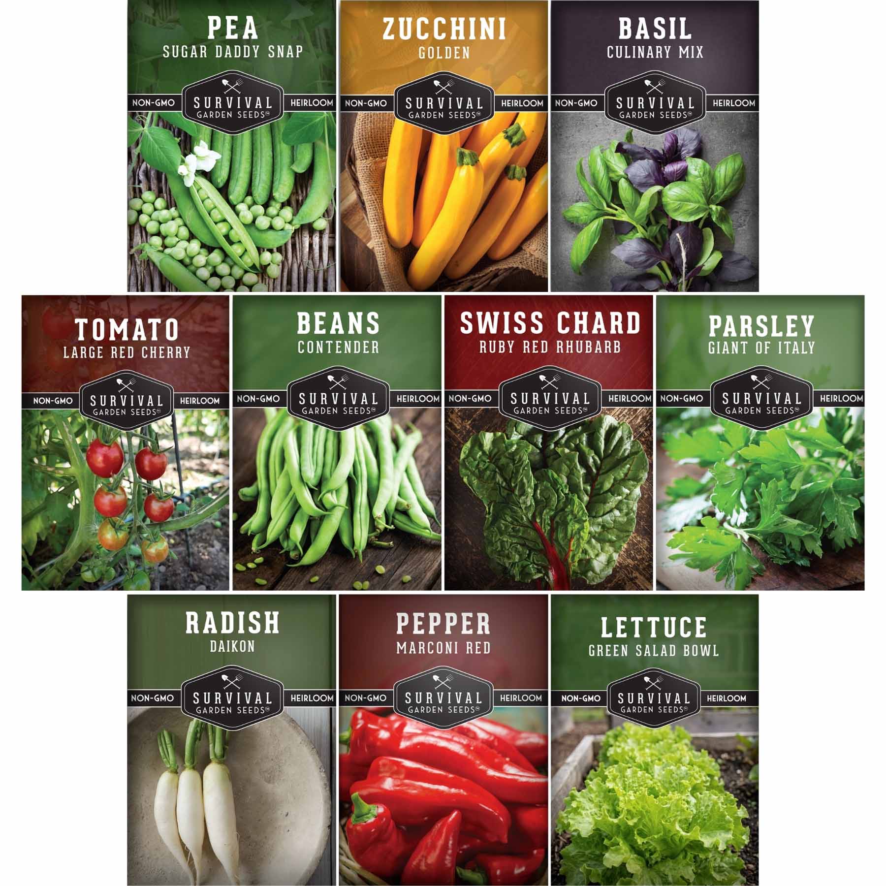 Easy-to-Grow Seed Collection – Beginner-Friendly Vegetables & Herbs for Quick, Reliable Harvests