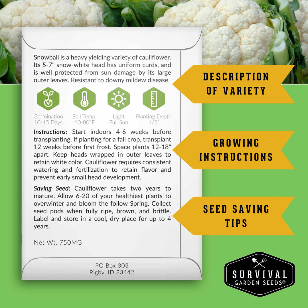 Complete Heirloom Survival Garden Seed Kit – 100 Non-GMO Packets