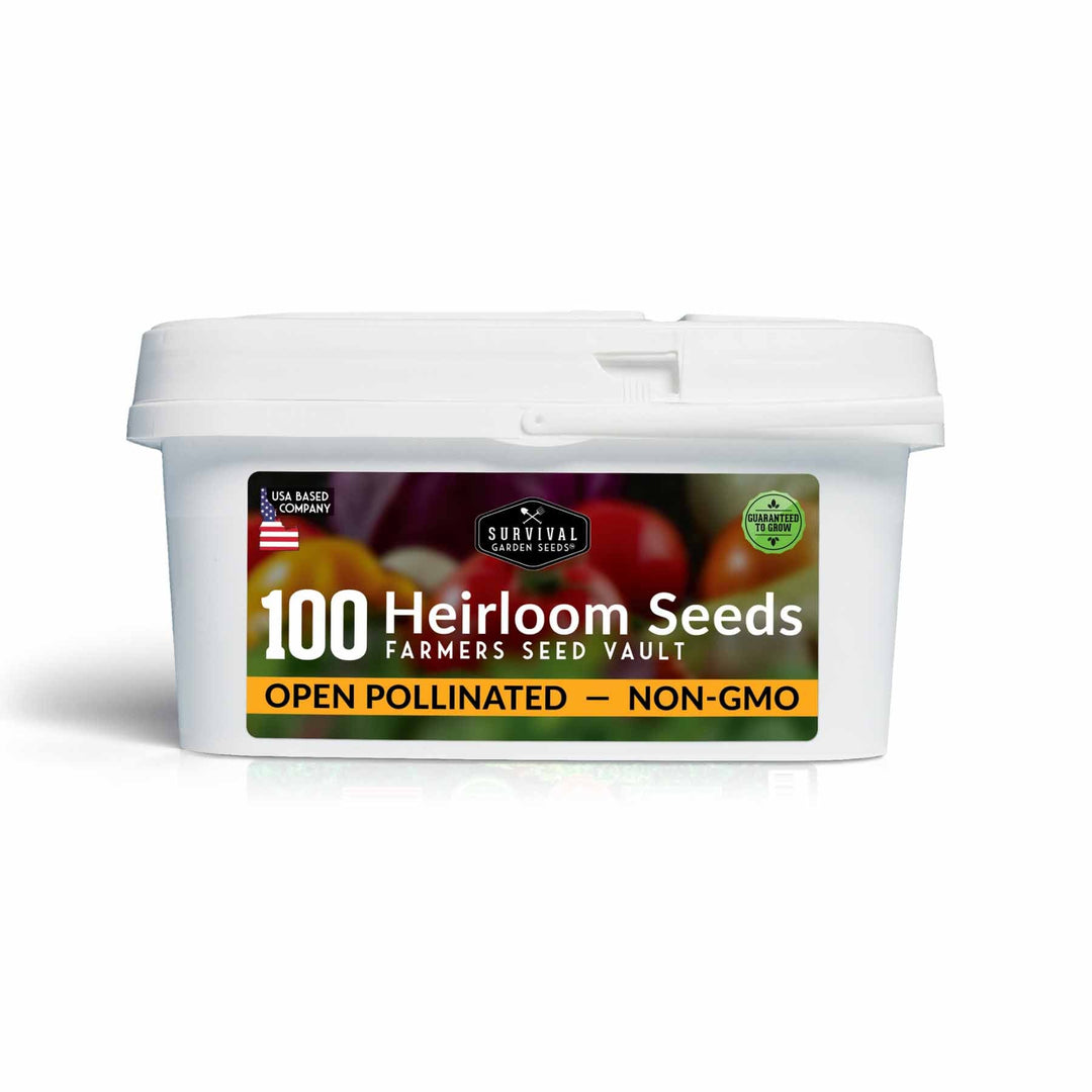 Complete Heirloom Survival Garden Seed Kit – 100 Non-GMO Packets