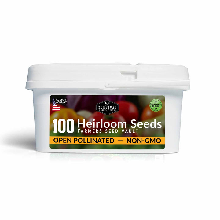 Complete Heirloom Survival Garden Seed Kit – 100 Non-GMO Packets