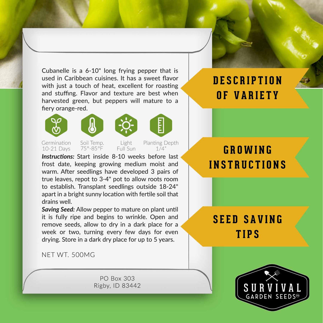 4 Pepper Seed Collection – Heirloom Non-GMO Hot &amp; Sweet Peppers for Salsas, Roasting &amp; Fresh Garden Harvests