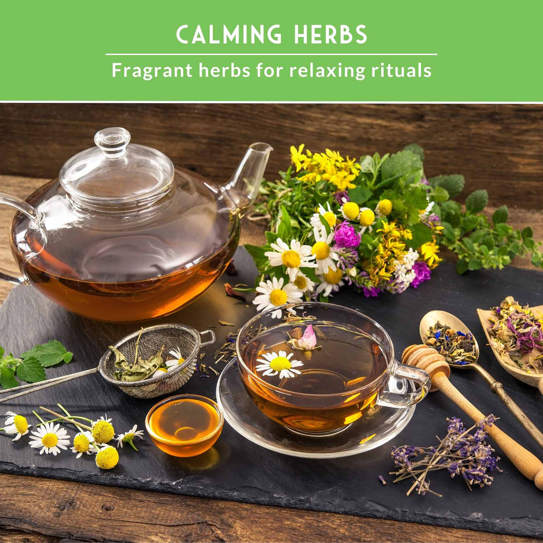 Herbal Tea Garden Seeds Kit – 5 Heirloom Medicinal Herbs for Soothing Teas, Remedies &amp; Pollinator-Friendly Gardens