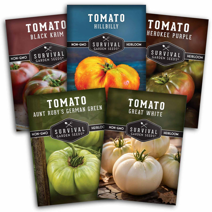 Colorful Tomato Seed Collection – Heirloom Rainbow Mix for Unique Flavors, Slicing &amp; Summer Harvests