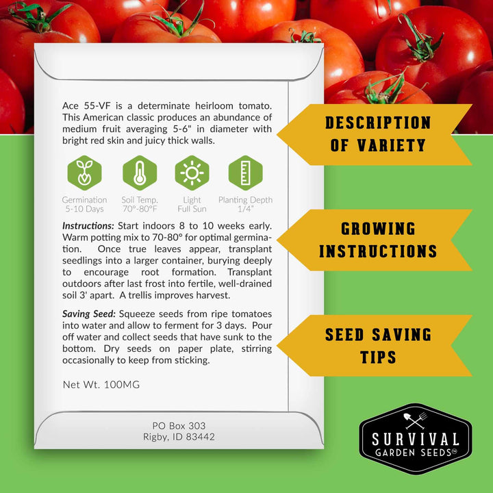 Slicing Tomato Seed Collection – 5 Heirloom &amp; Beefsteak Varieties for Large, Meaty Sandwich Tomatoes