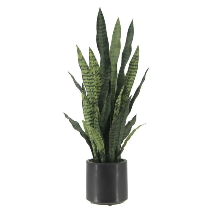 40" Artificial Snake Plant in Black Pot