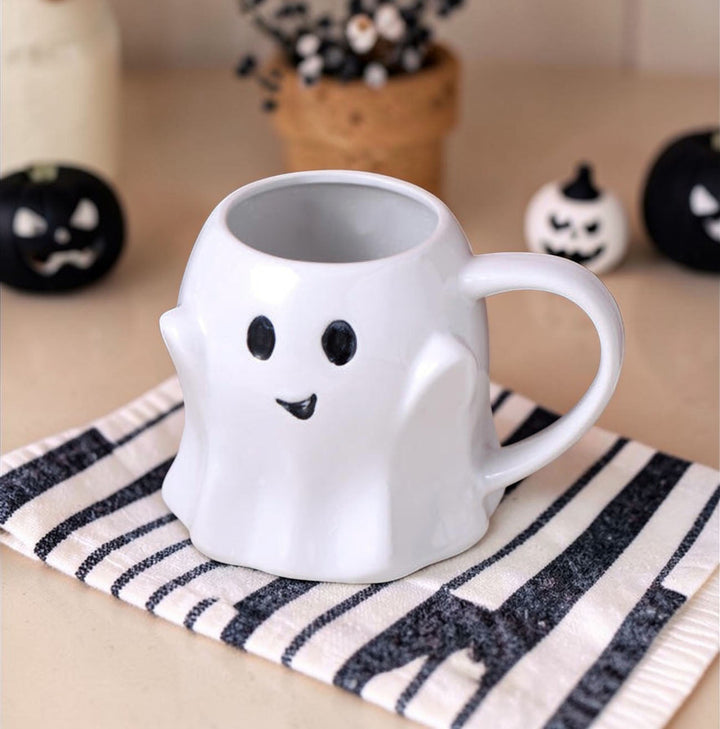 Ghost Ceramic Coffee Mug Halloween Spooky Drinkware Great Gift for Coffee Lovers