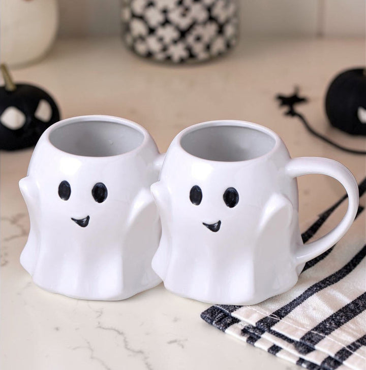 Ghost Ceramic Coffee Mug Halloween Spooky Drinkware Great Gift for Coffee Lovers