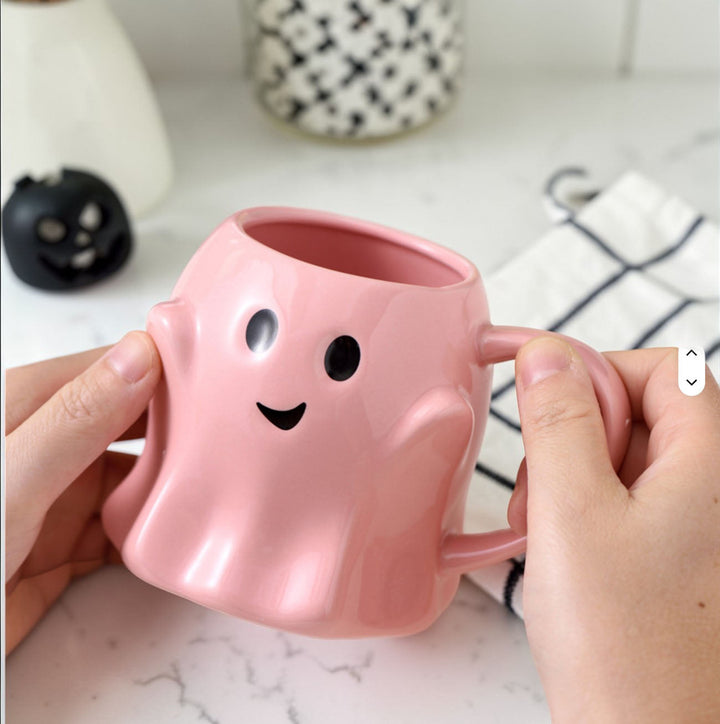 Ghost Ceramic Coffee Mug Halloween Spooky Drinkware Great Gift for Coffee Lovers