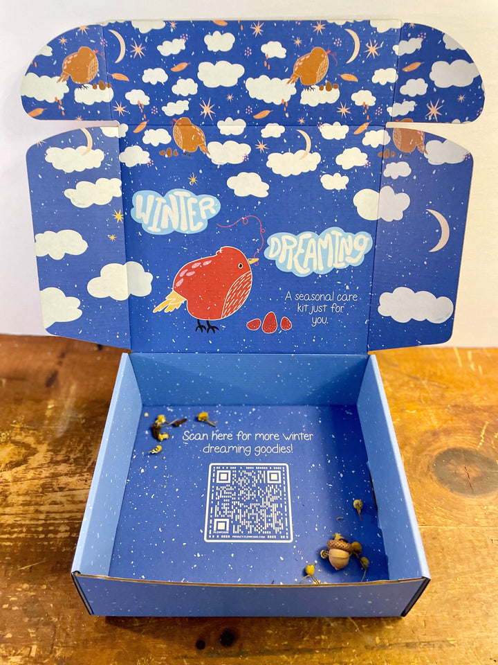 "Peaceful Dreams" Organic Tea Gift Set w. Pocket Mindfulness Journal &amp; Honey (Sip &amp; Relax)