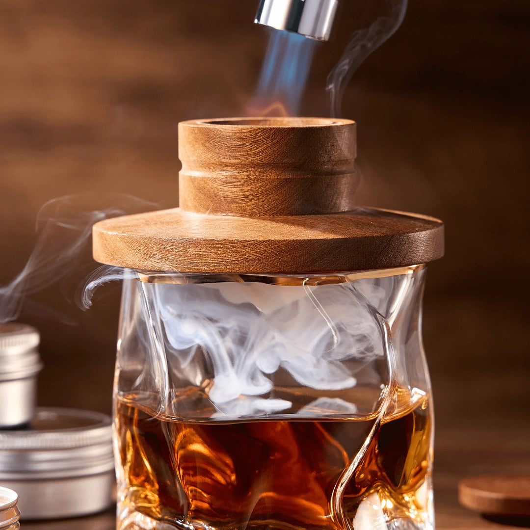 Tsuki Smoker Kit For Whisky &amp; Cocktails (With Torch)