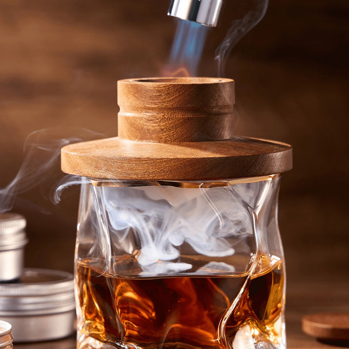 Tsuki Smoker Kit For Whisky &amp; Cocktails (With Torch)