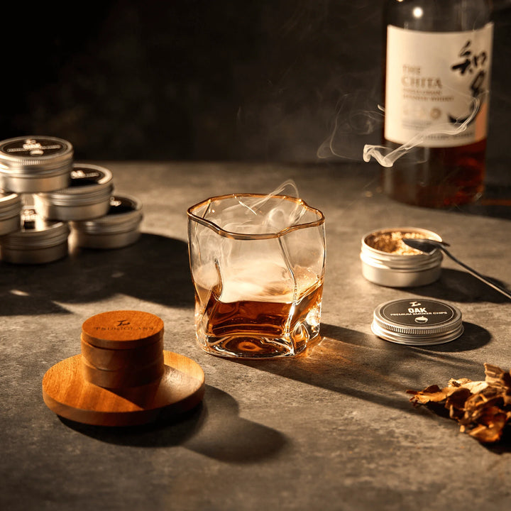 Tsuki Smoker Kit For Whisky &amp; Cocktails (With Torch)
