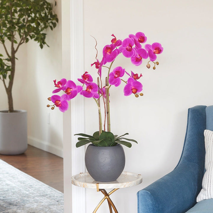 Artificial Pink Double Stem Orchid
