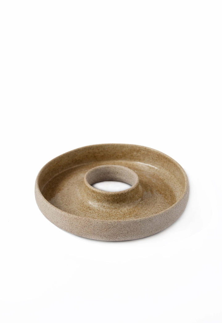 Handmade Stoneware Serving Dish "Concrete"