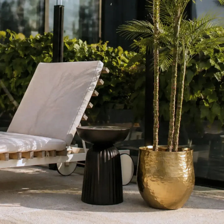 Black Wooden Accent Table