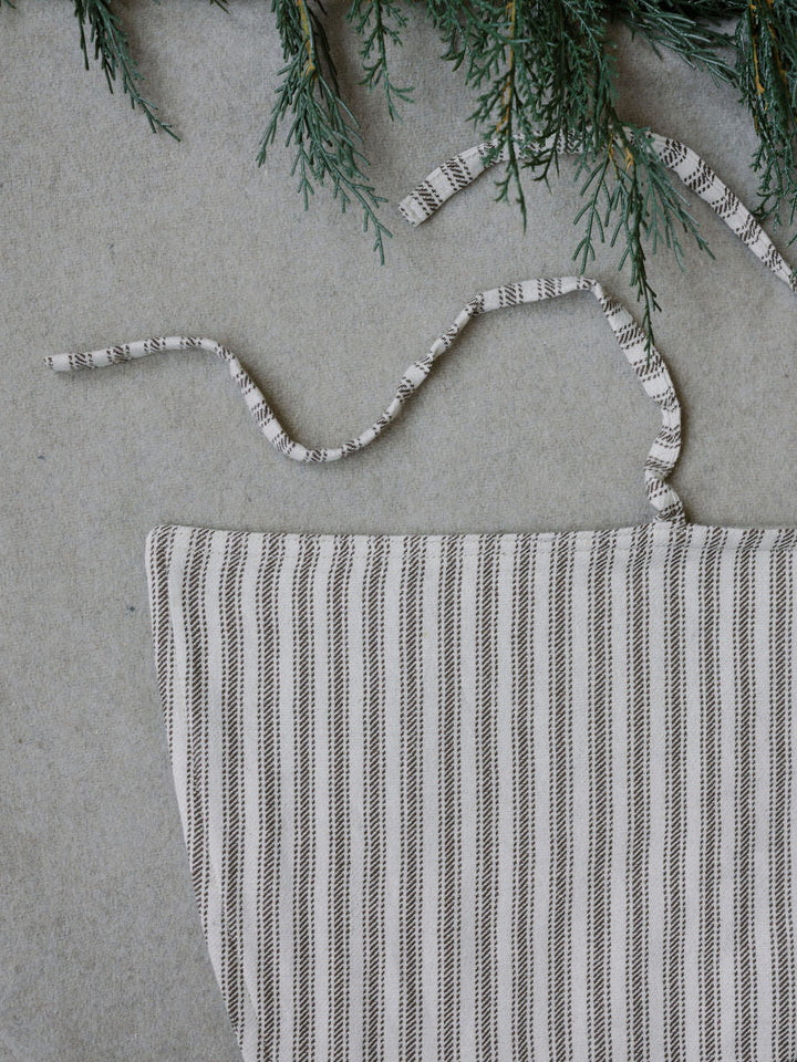 Ticking Stripe Reversible Tree Skirt