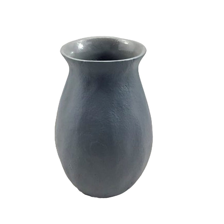 Warm Grey Aluminum Vase Cut Flower Rose Home Decor Table Centerpiece