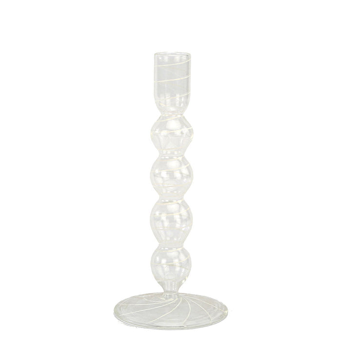 Etched Borosilicate Glass Bud Vases