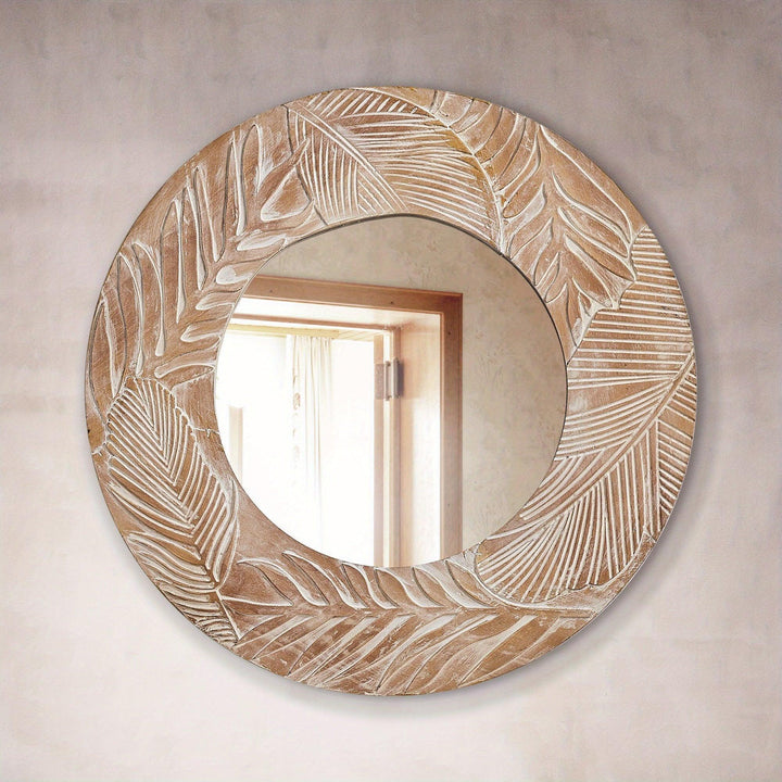Vanity Mirror - Rustic Wood 28in