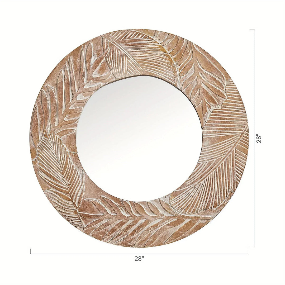 Vanity Mirror - Rustic Wood 28in