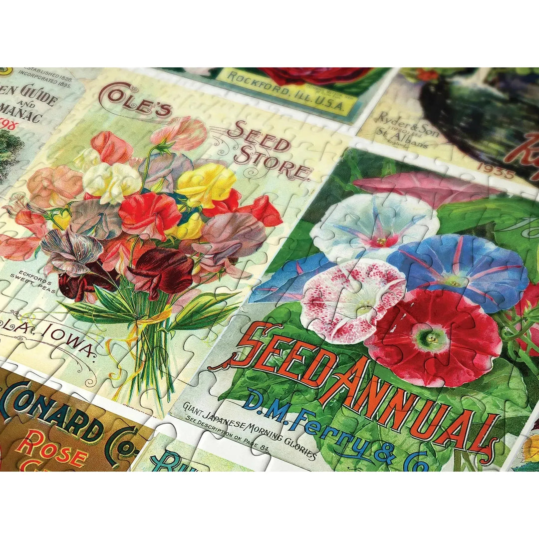 Vintage Flower Seed Packets 1000 Piece Jigsaw Puzzle Enjoy