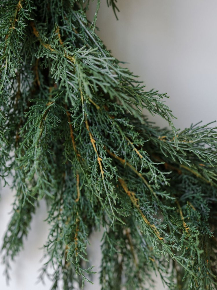 30" Faux Evergreen Cedar Wreath Door Wall Hanging Holiday Home Decor