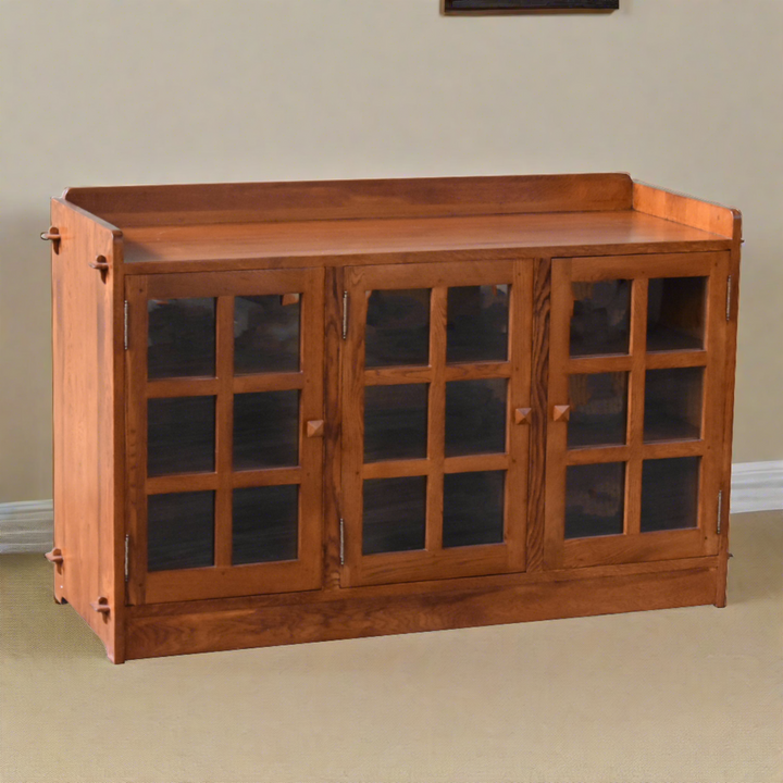 Mission Oak 3 Door Console - Michael&