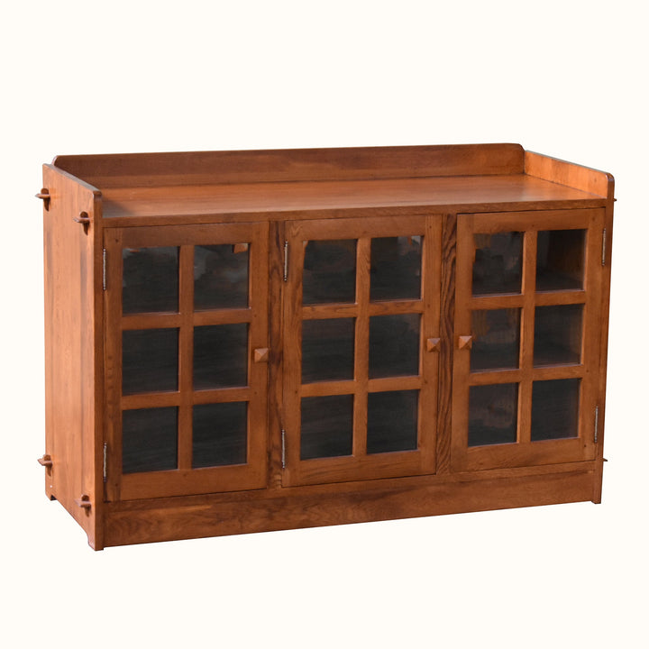 Mission Oak 3 Door Console - Michael&