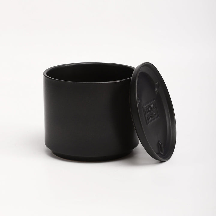 The Ceramic Cylinder Planter with Saucer, 2nd Generation